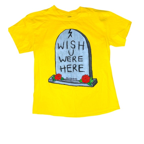 Salem 7 “Wish U were Here” graphic Tee: Australian Streetwear: Unisex Large - Picture 1 of 3